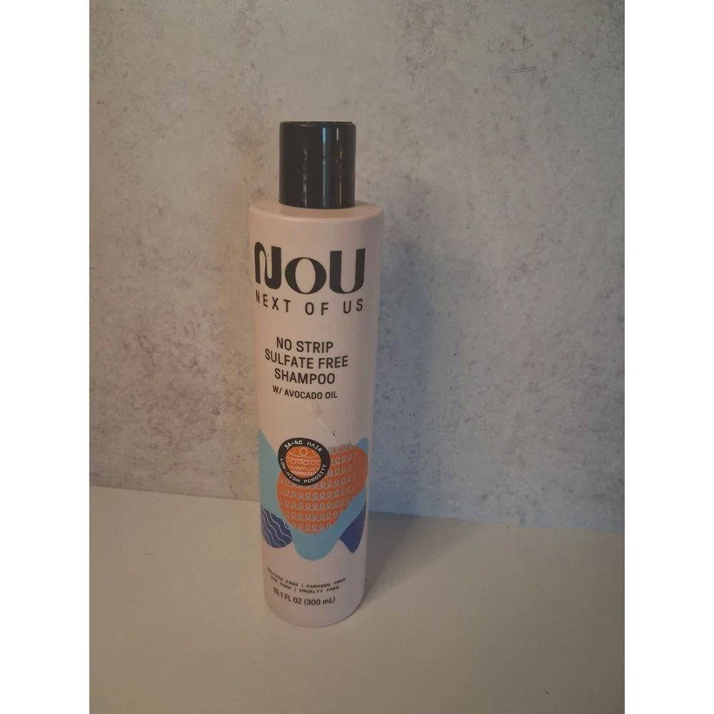 NOU Next Of Us No Strip Sulfate-Free Shampoo with Avocado Oil  10.1 fl oz new